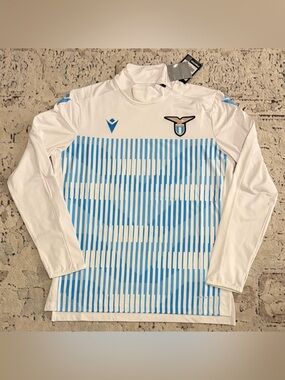 Macron Authentic S.S. Lazio 2019/2020 Italy Training Top Sweatshirt Men’s Sz: L